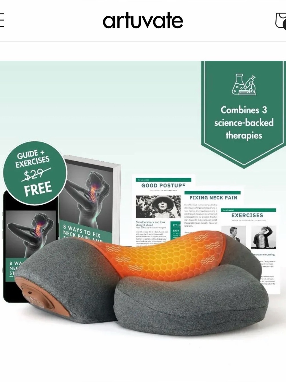 Artuvate FisioRest 3 in 1 neck massager